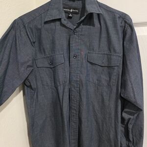 Beverly Hills Polo Club Blue Button-Up Shirt